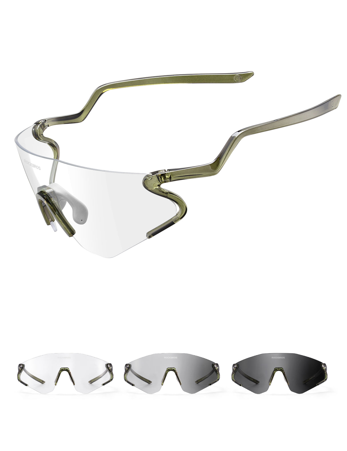 Photochrome Fahrradbrille mit UV400 Schutz
