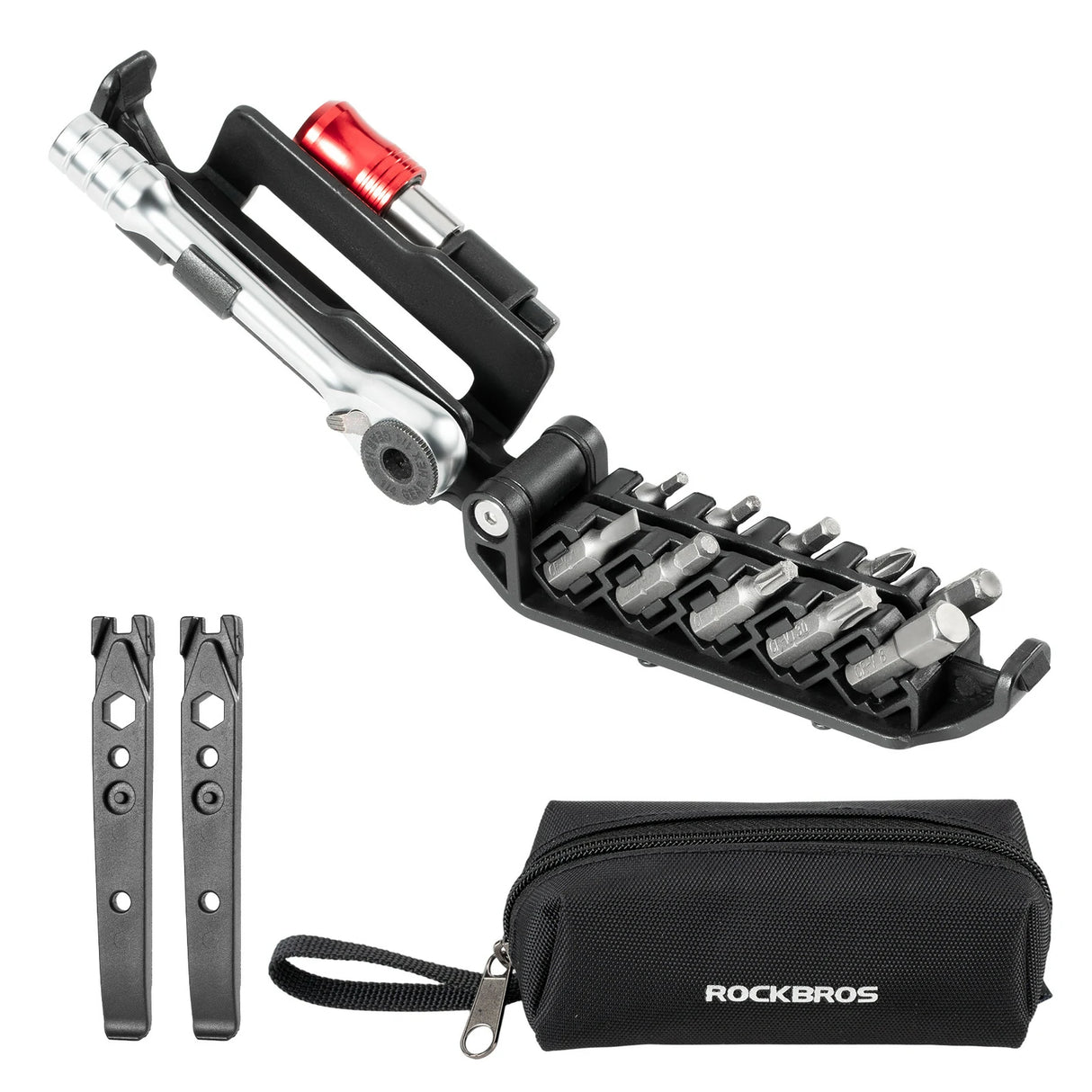 10‑in‑1 Fahrrad‑Multitool – Mit Ratsche und Reifenhebern
