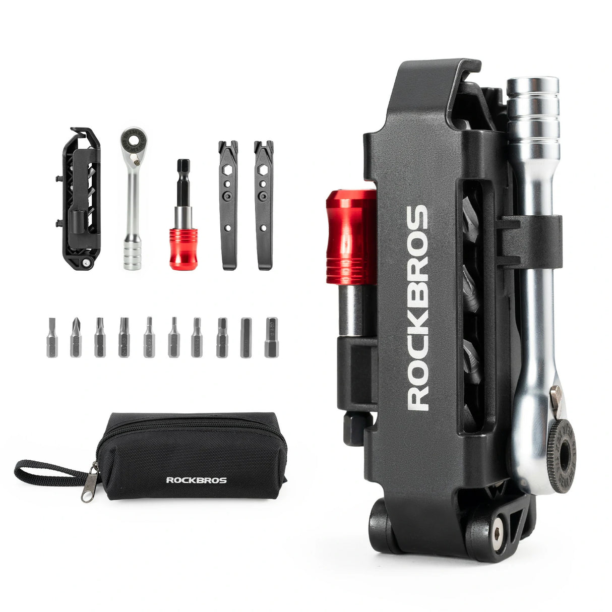 10‑in‑1 Fahrrad‑Multitool – Mit Ratsche und Reifenhebern