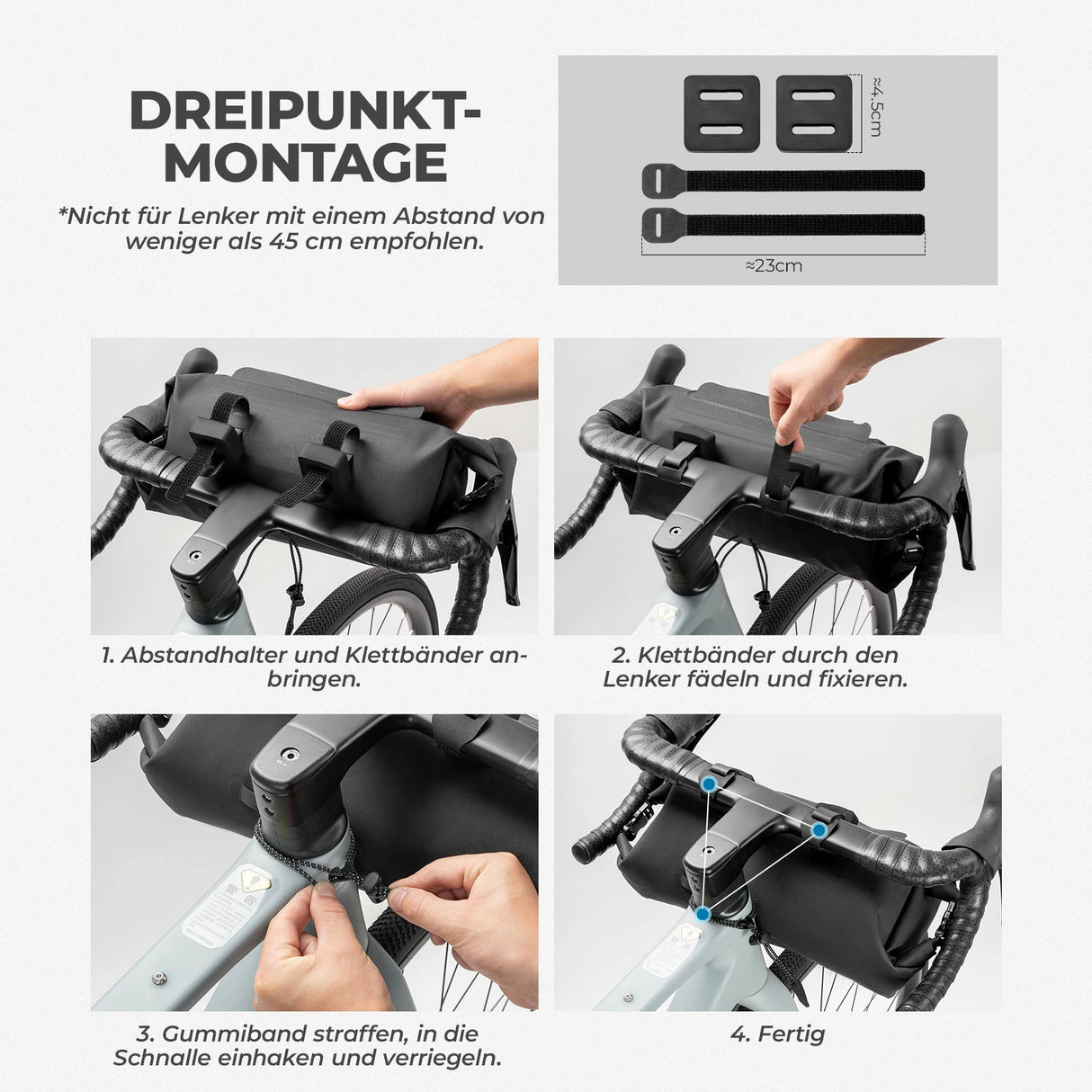 AS-154 RideMate Lenkertasche – 100% Wasserdicht, 8L