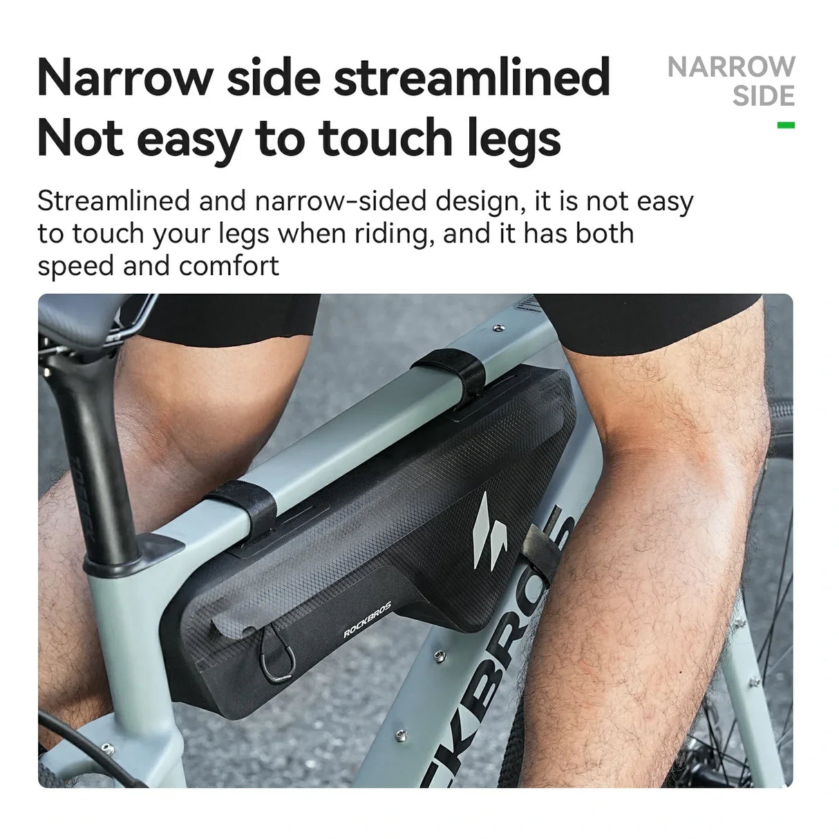 AS-152 RideMate Rahmentasche – 100% Wasserdicht, 1.9L Dreieck-Design