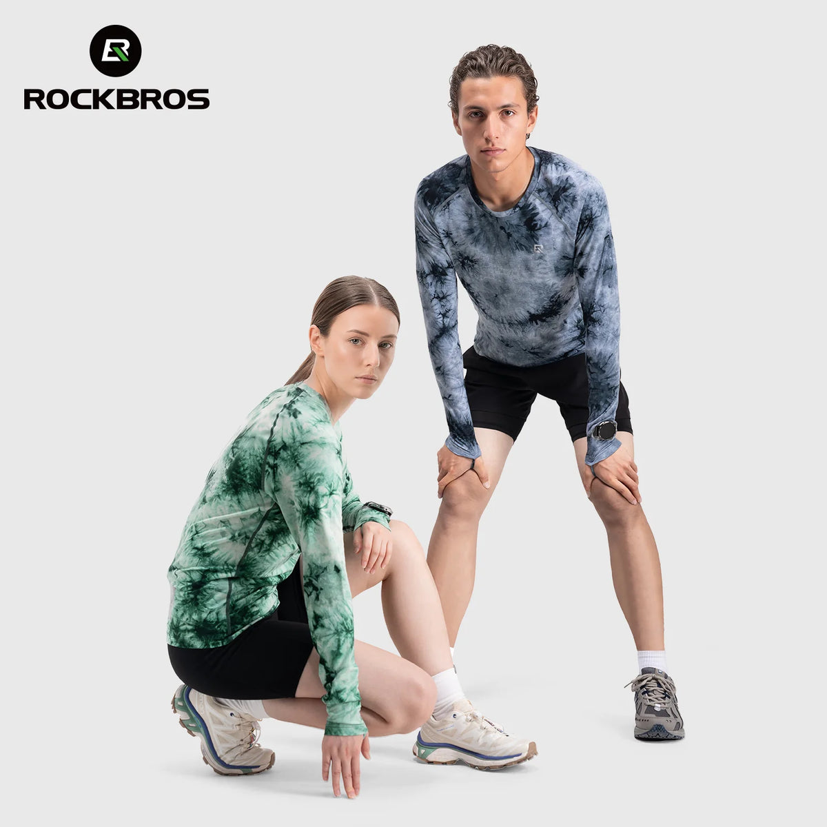 Rockbros Langarm Laufshirt Merinowolle, atmungsaktiv & schnell trocknend für Outdoor, Wandern & Radfahren