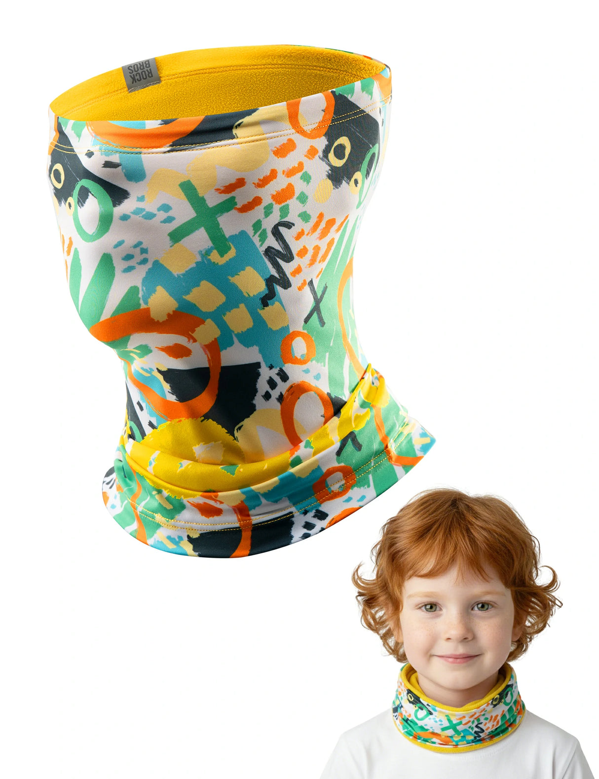 2-in-1 Kinder Halstuch & Mütze – Doppelseitiger Schlauchschal & Multifunktionstuch