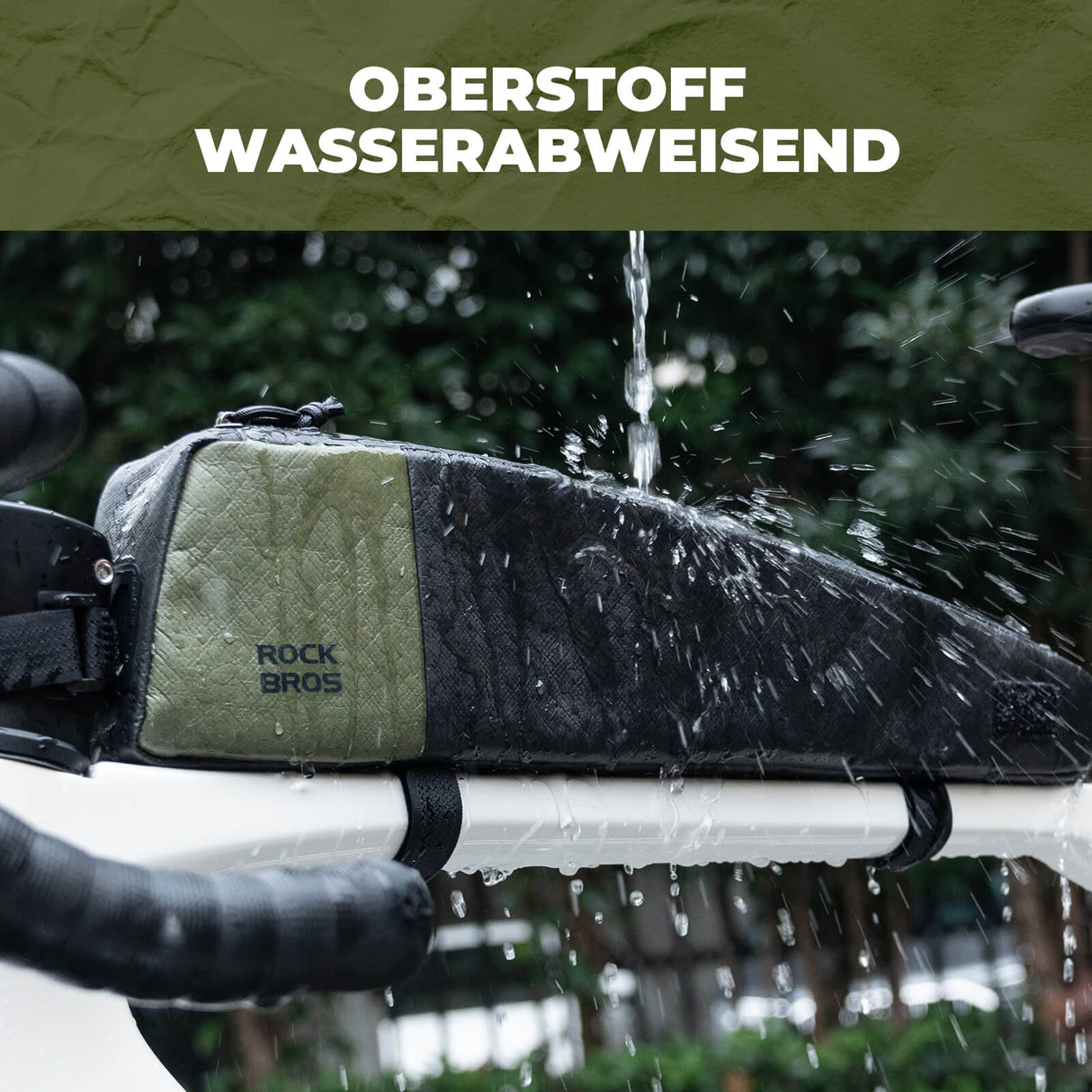 2-in-1 Oberrohrtasche Wasserabweisend aus Tyvek® mit Schultergurt 0,9L