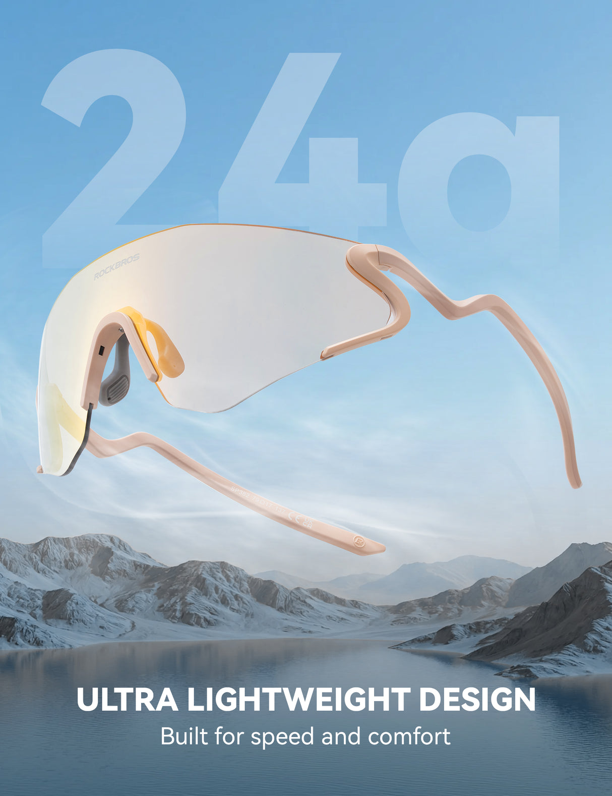 Photochrome Fahrradbrille mit UV400 Schutz