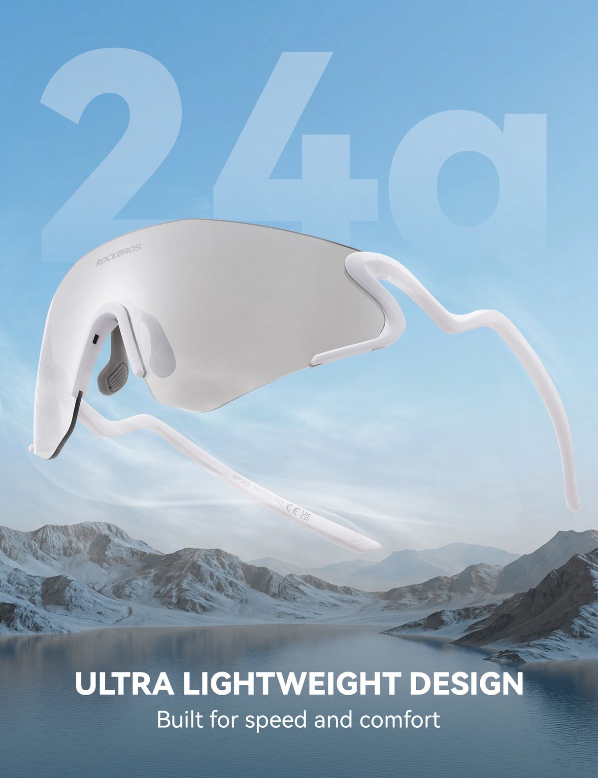 Photochrome Fahrradbrille mit UV400 Schutz
