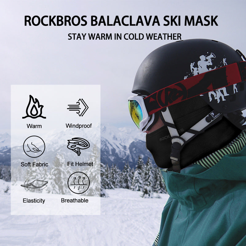 ROCKBROS Winter Set: Sturmhaube & Fahrradhandschuhe Touchscreen