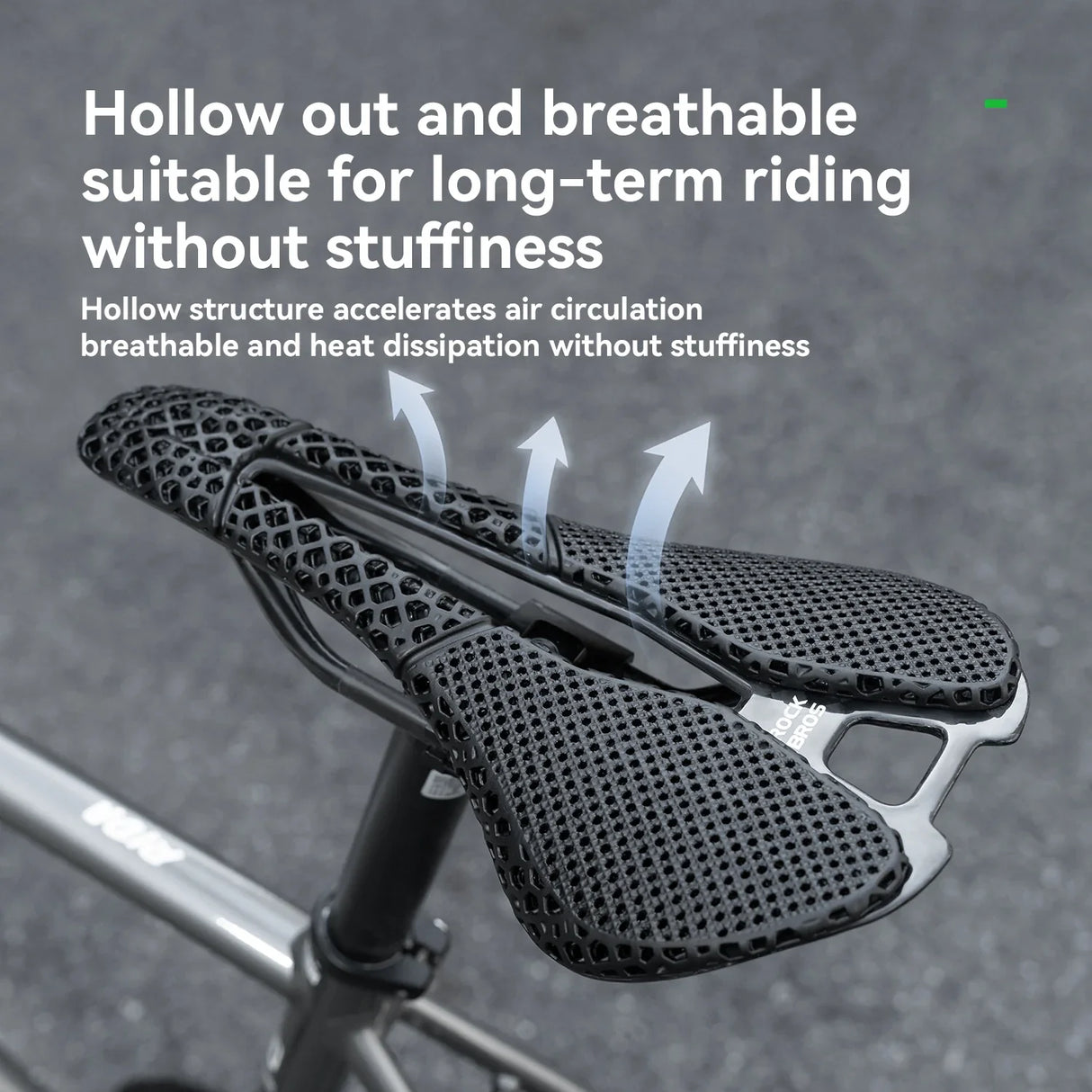 Fahrradsattel mit 3D-gedruckter Polsterung und Carbonbasis