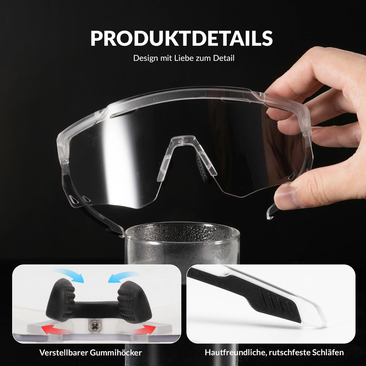 ROCKBROS Ultraleicht Fahrradbrille Selbsttönende Sonnenbrille mit UV400-Schutz - ROCKBROS-EU