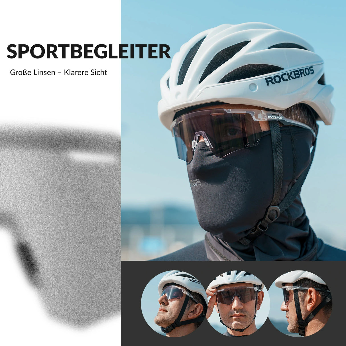 ROCKBROS Ultraleicht Fahrradbrille Selbsttönende Sonnenbrille mit UV400-Schutz - ROCKBROS-EU