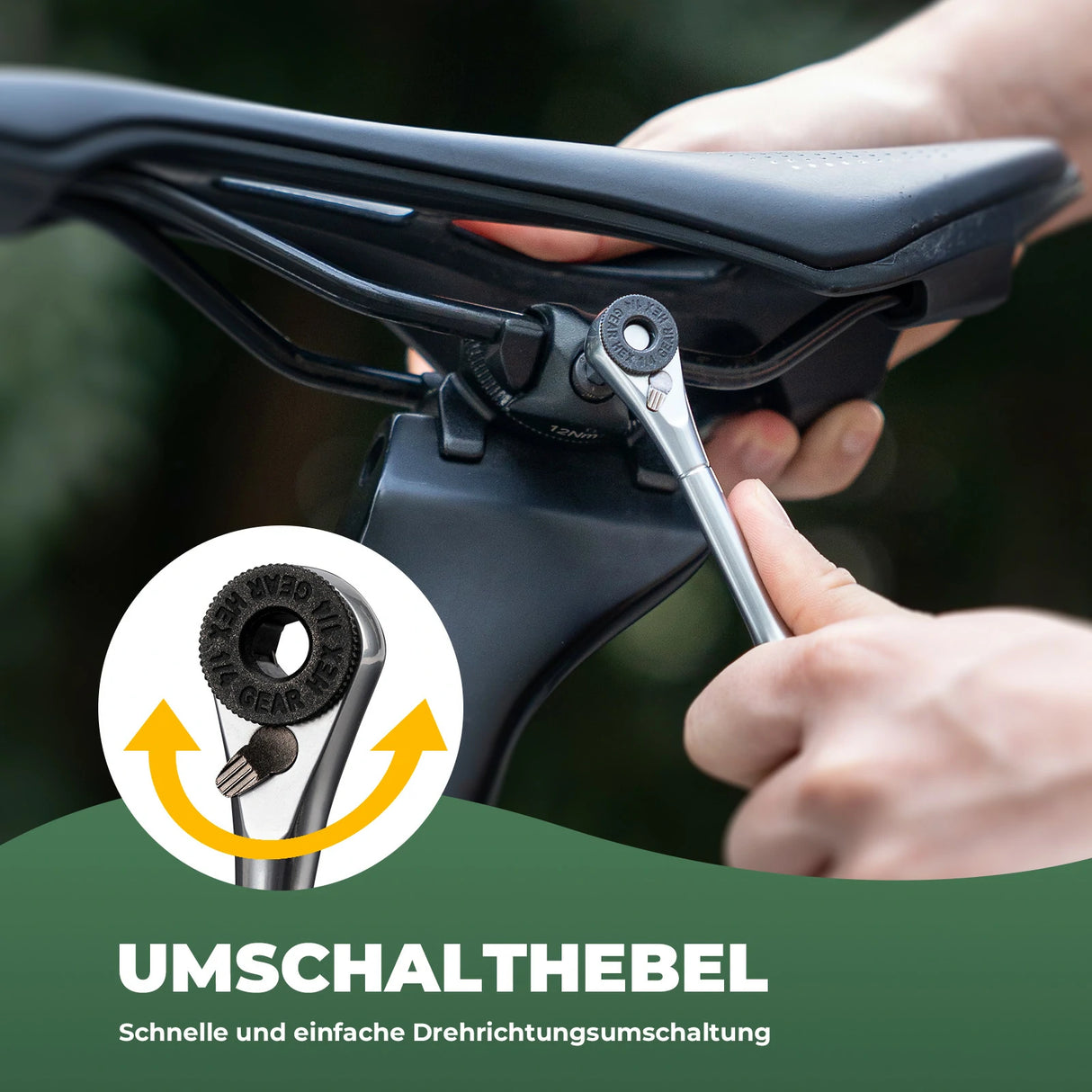8‑in‑1 Mini‑Fahrrad‑Ratsche Multitool – Kompakt & leicht, Metalllegierung