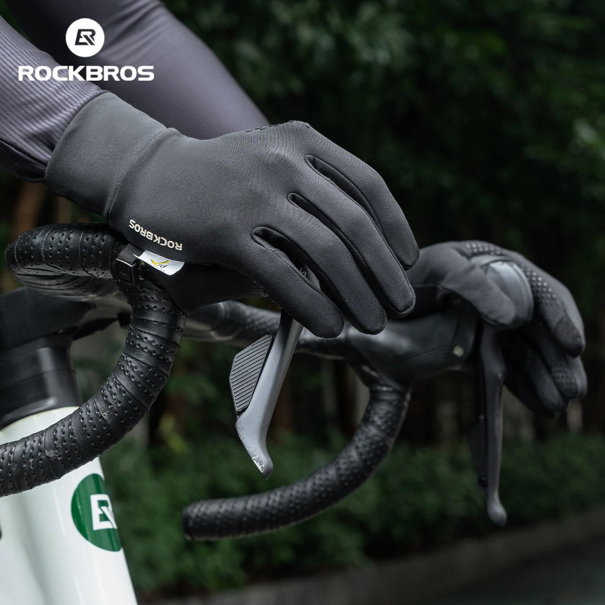 ROCKBROS ThermoGrip Shock - Gefütterte Winter Fahrradhandschuhe Lang