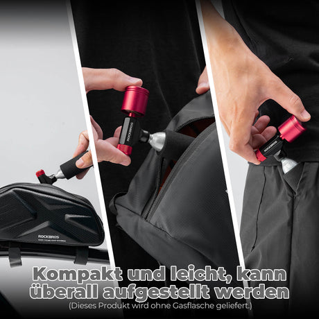 CO2 Fahrradpumpe Minipumpe für Presta & Schrader Ventile