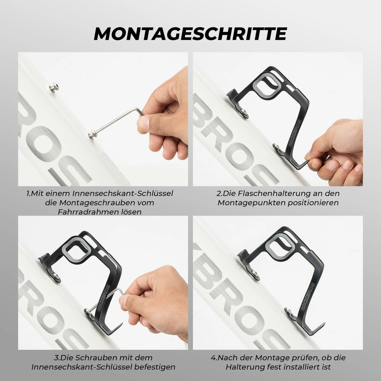 Fahrrad‑Flaschenhalter Aluminium – 27 g, für Trinkflaschen bis 75 mm