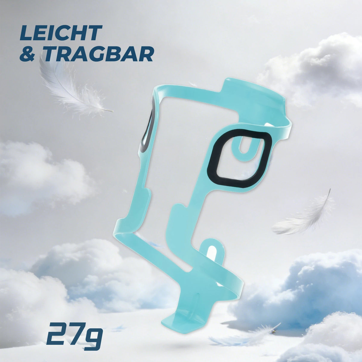 Fahrrad‑Flaschenhalter Aluminium – 27 g, für Trinkflaschen bis 75 mm