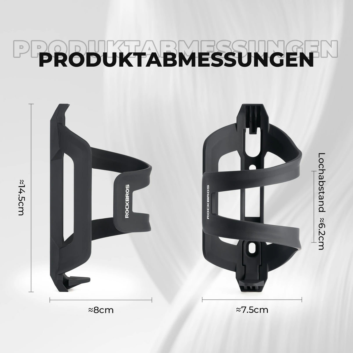Fahrrad Flaschenhalter aus PC+ABS – Seitliche Entnahme, robust & leicht zu reinigen