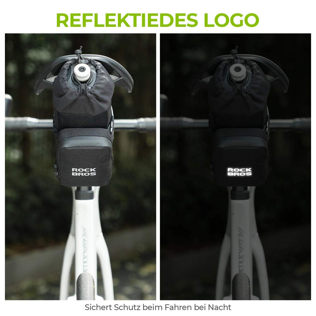 Fahrrad‑Satteltasche – Mit Flaschenhalter & 0,3 L Mini‑Tasche