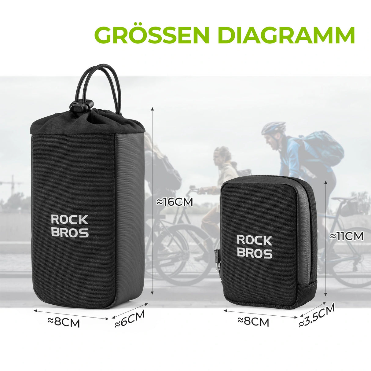 Fahrrad‑Satteltasche – Mit Flaschenhalter & 0,3 L Mini‑Tasche