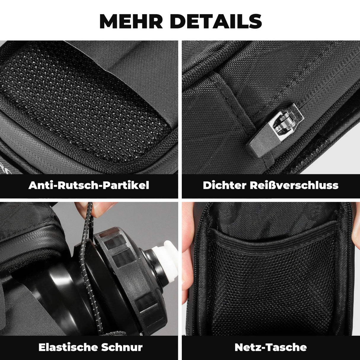 Fahrrad‑Satteltaschen – Mit Drehverschluss‑System, wasserabweisend & reißfest