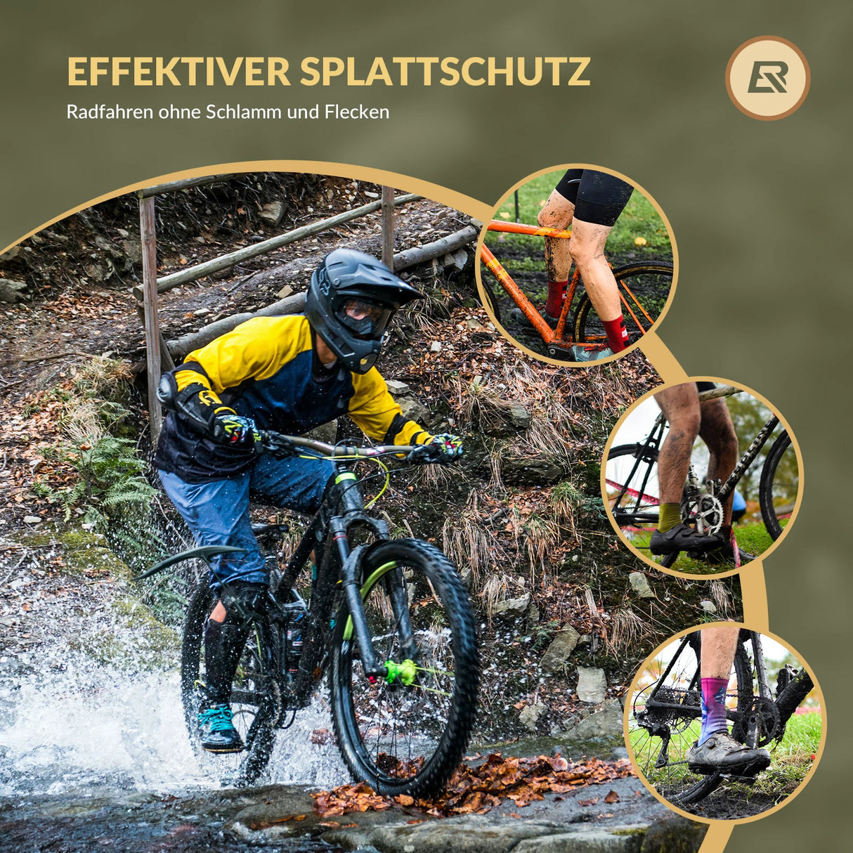 Fahrrad-Schutzblech-Set Vorne/Hinten – Verstellbar & Flexible (26–29 Zoll)