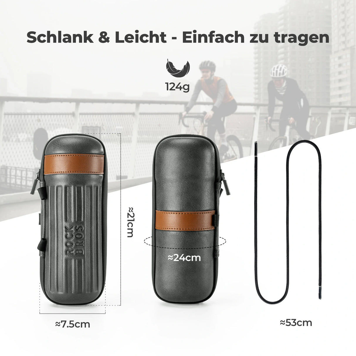 Fahrrad‑Werkzeugtasche – EVA‑Material, 0,73 L Fassungsvermögen