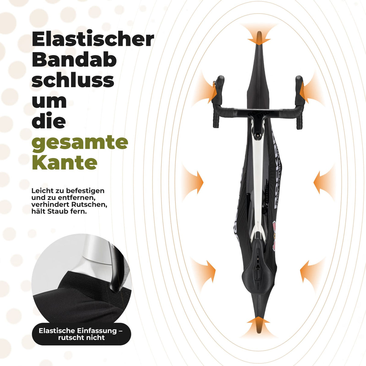 Fahrradabdeckung Elastisch 26–29 Zoll – Indoor-Garage & Staubdichter Überzug