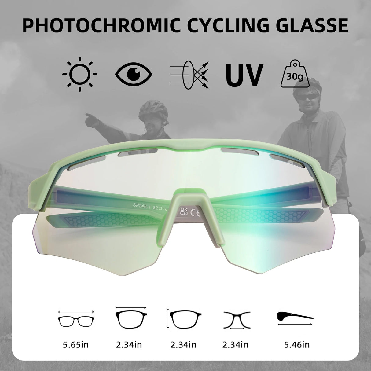 Fahrradbrille – Photochromatisch, Unisex