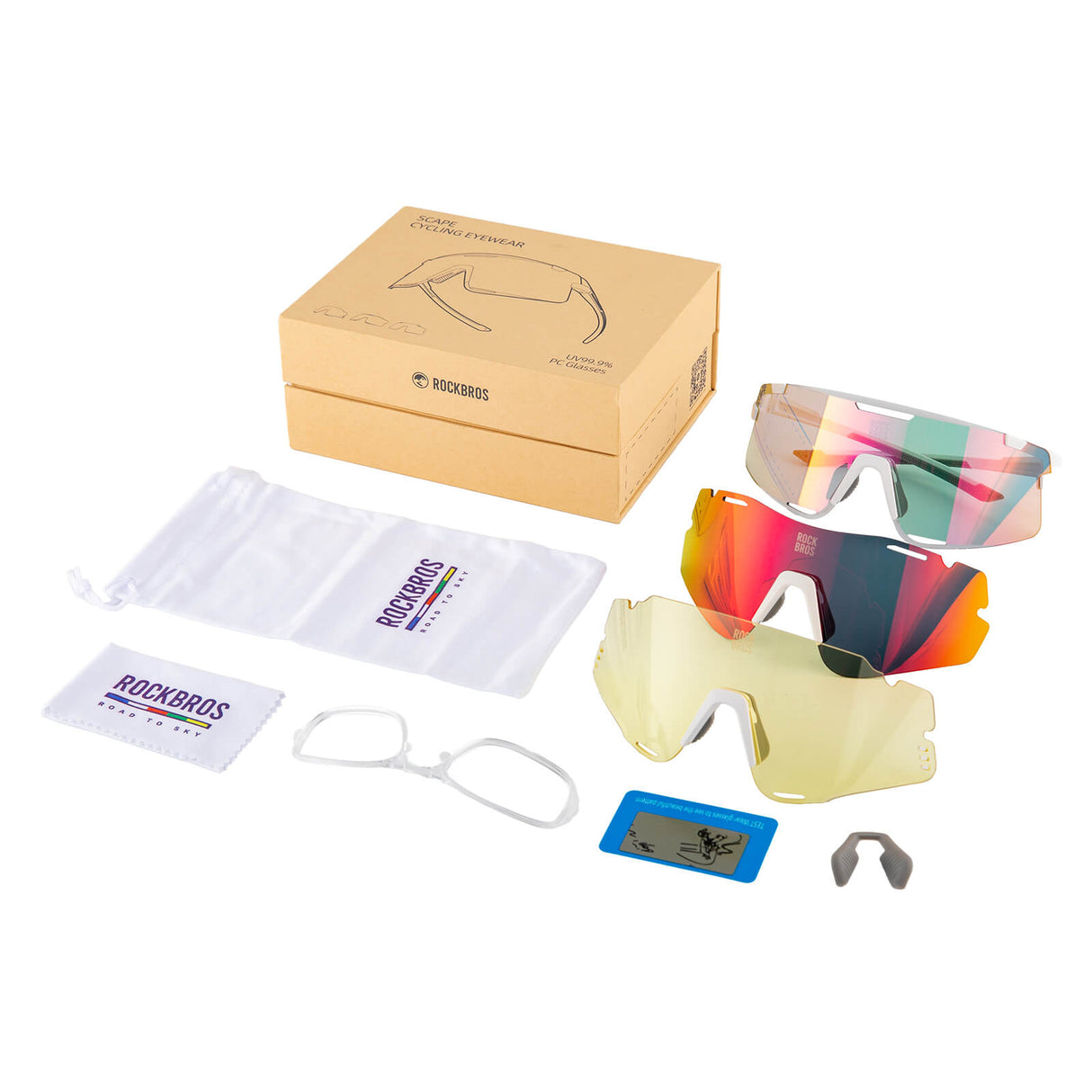 Fahrradbrille Drei-Gläser Konfigurationssystem - BOUNDLESS Serie - ROCKBROS-EU