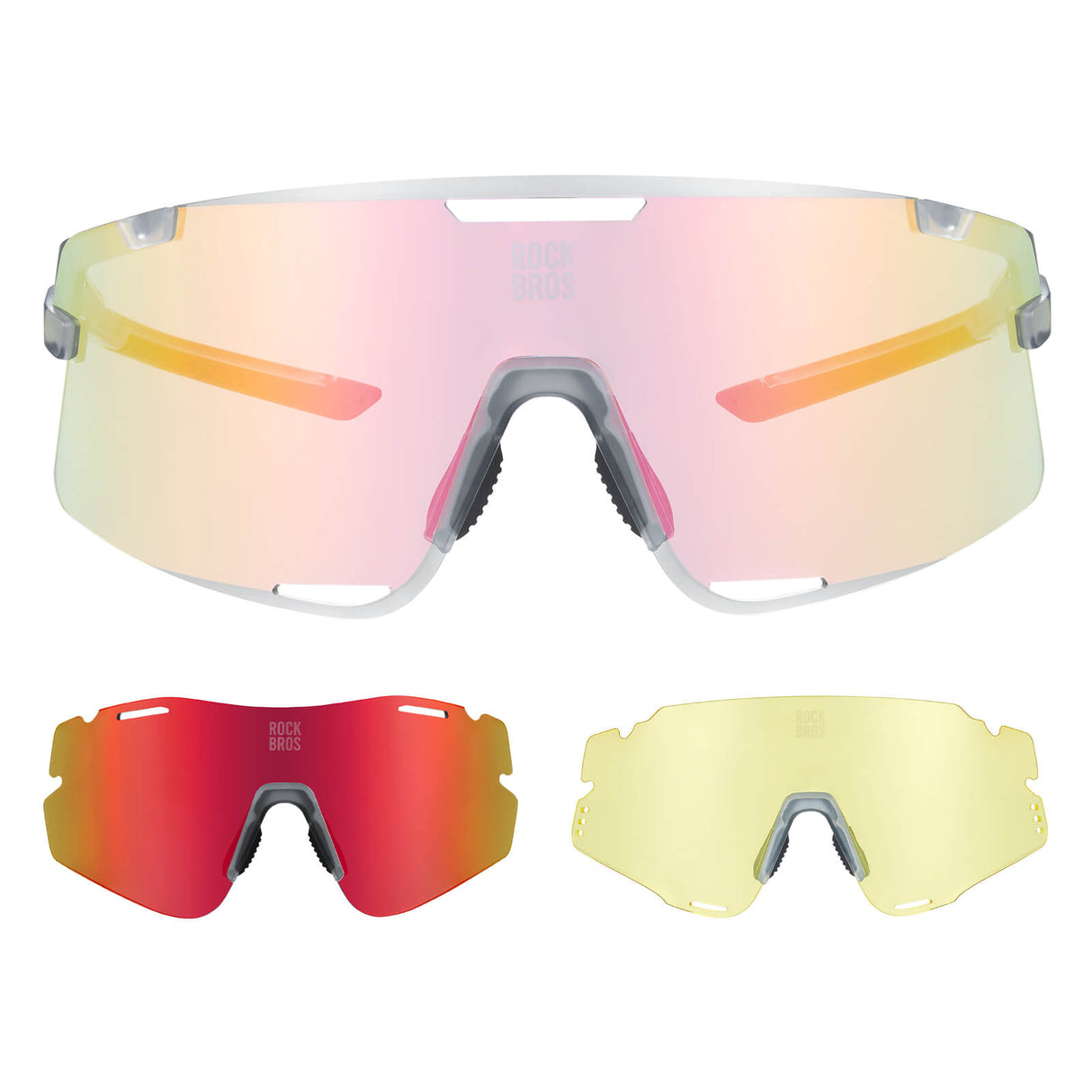Fahrradbrille Drei-Gläser Konfigurationssystem - BOUNDLESS Serie - ROCKBROS-EU