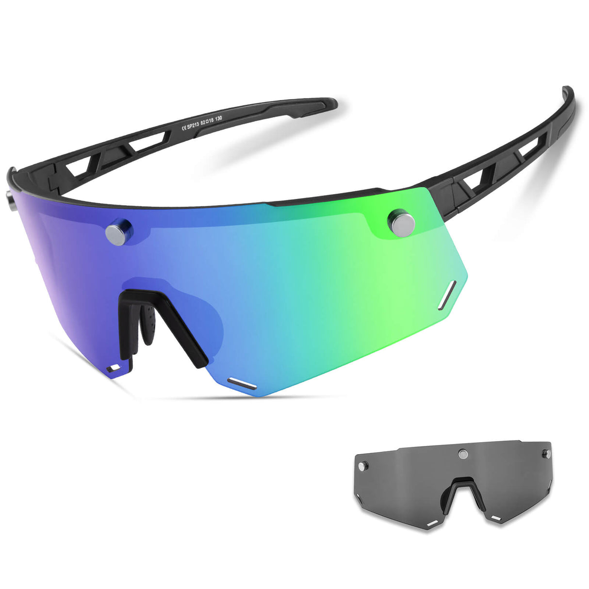 Fahrradbrille Polarisiert Magnetische Haftung Herren/Damen für Outdoorsport
