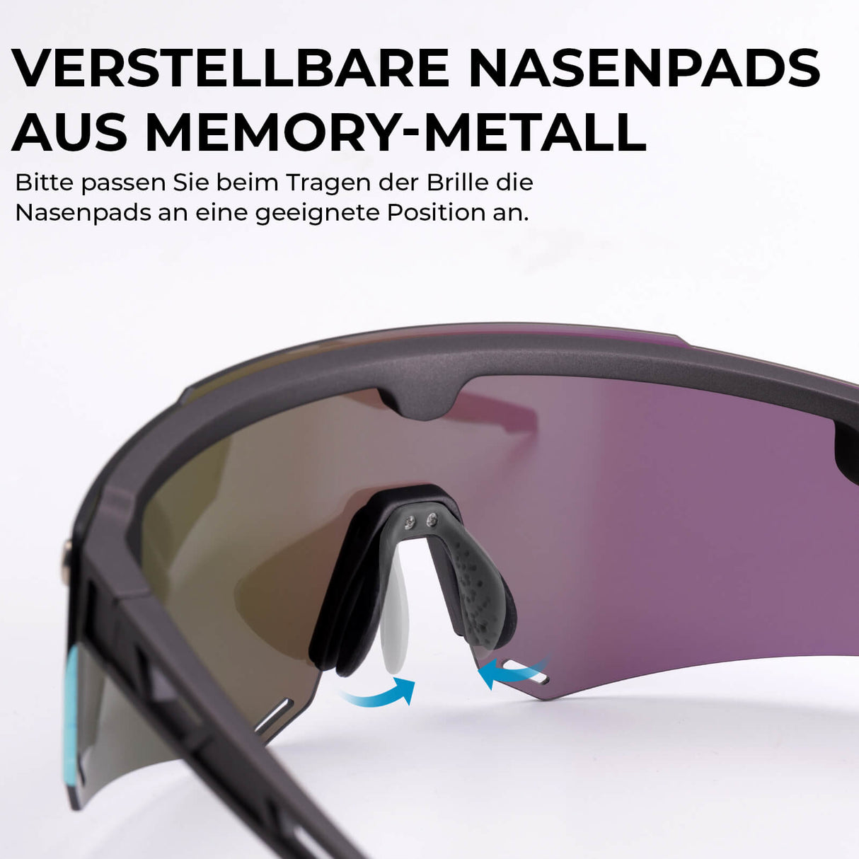 Fahrradbrille Polarisiert Magnetische Haftung Herren/Damen für Outdoorsport