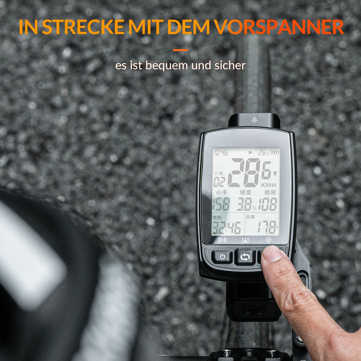 Fahrradcomputer‑Halterung – Für 31,8 mm Lenker, Garmin & Bryton