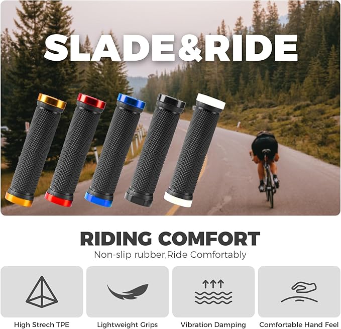 Fahrradgriffe 22 mm – Mit Aluminium Lock‑On‑System