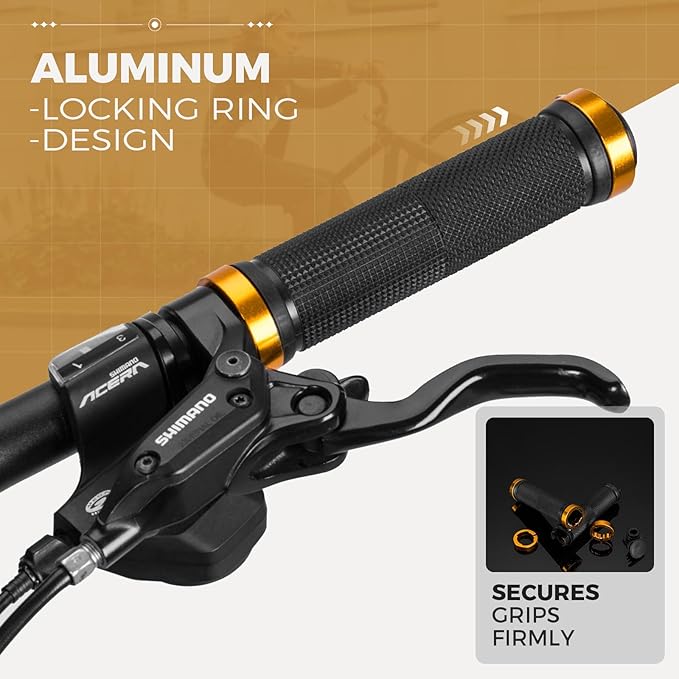 Fahrradgriffe 22 mm – Mit Aluminium Lock‑On‑System