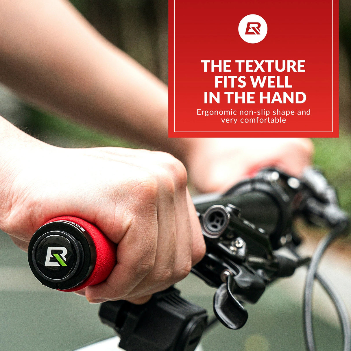 Fahrradgriffe – Rutschfeste EVA‑Schwammgriffe mit Aluminium, 22 mm