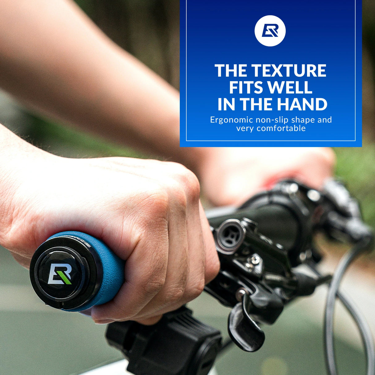 Fahrradgriffe – Rutschfeste EVA‑Schwammgriffe mit Aluminium, 22 mm
