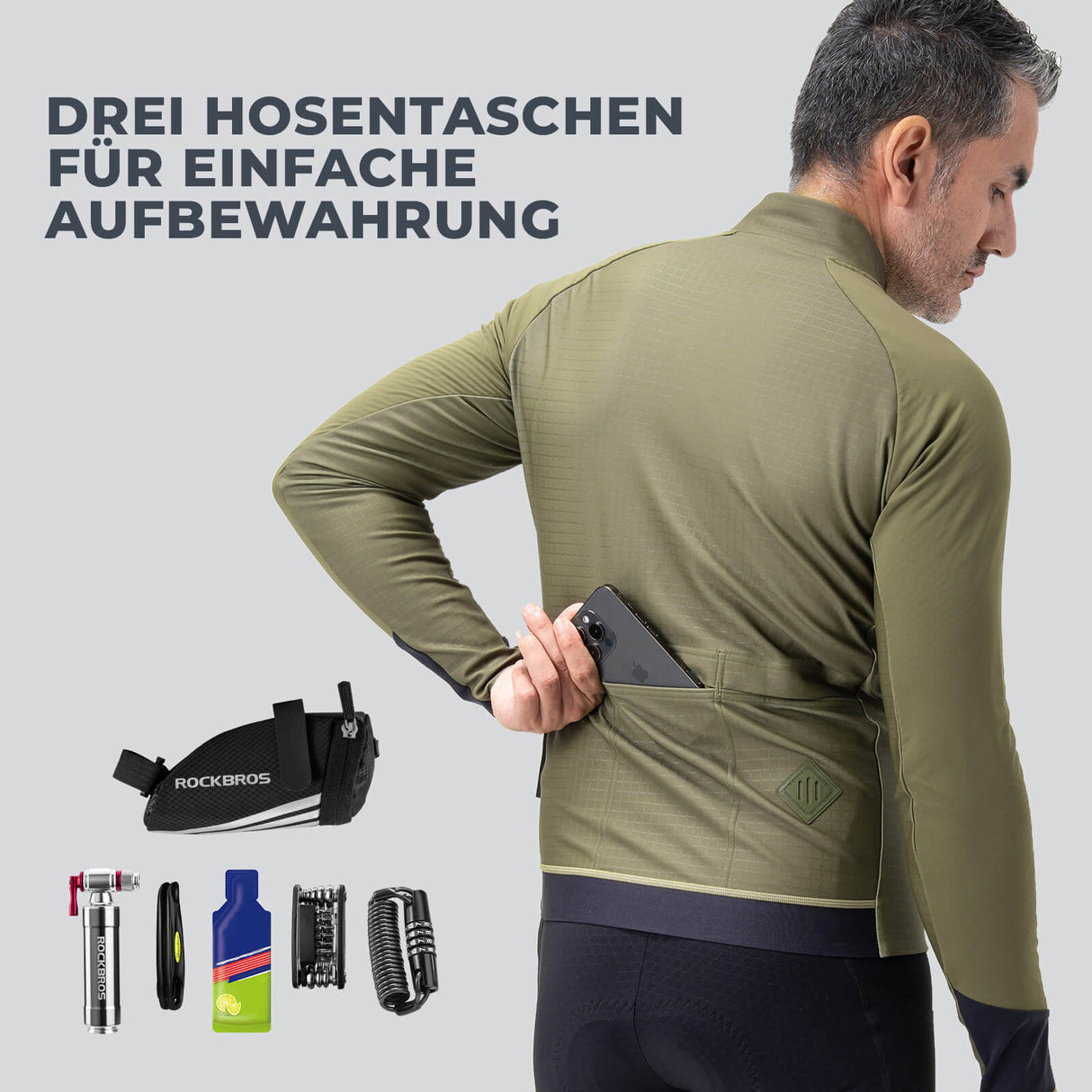 Fahrradjacke mit Reflexelementen – Atmungsaktiv & Praktisch