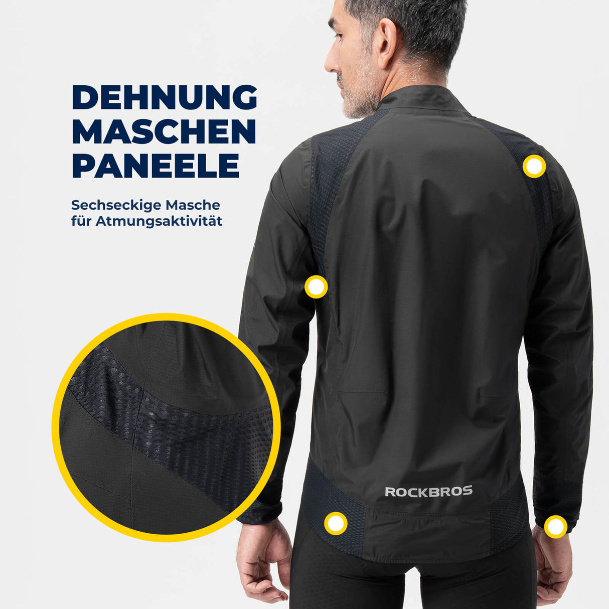 Fahrradjacke wasserdicht atmungsaktiv – Winddicht & Reflektierend Herren