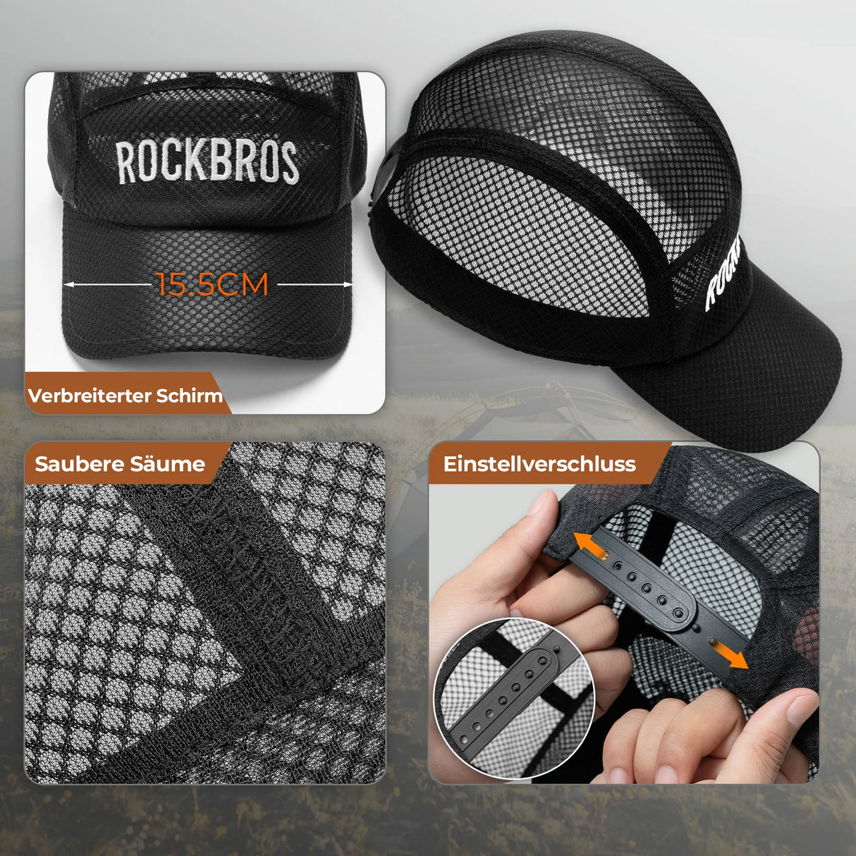 Fahrradkappe – Schnelltrocknend, Outdoor‑Sport‑Caps mit UV‑Schutz