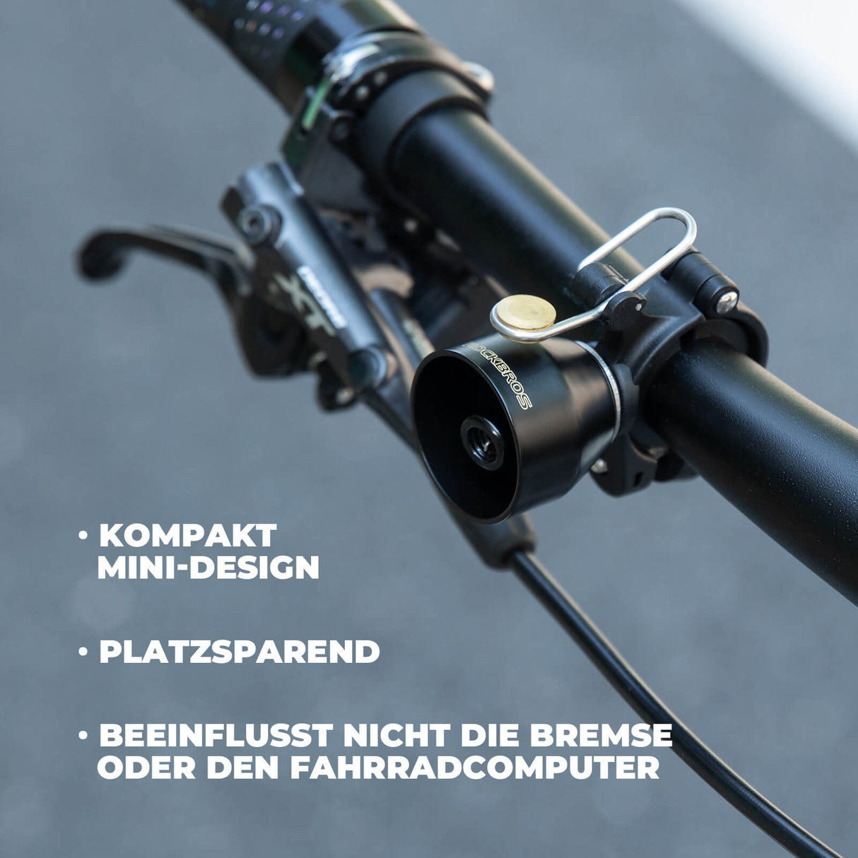 Fahrradklingel Mini 90dB – Kupferlegierung & Universalkompatibel