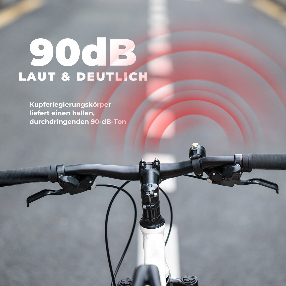 Fahrradklingel Mini 90dB – Kupferlegierung & Universalkompatibel