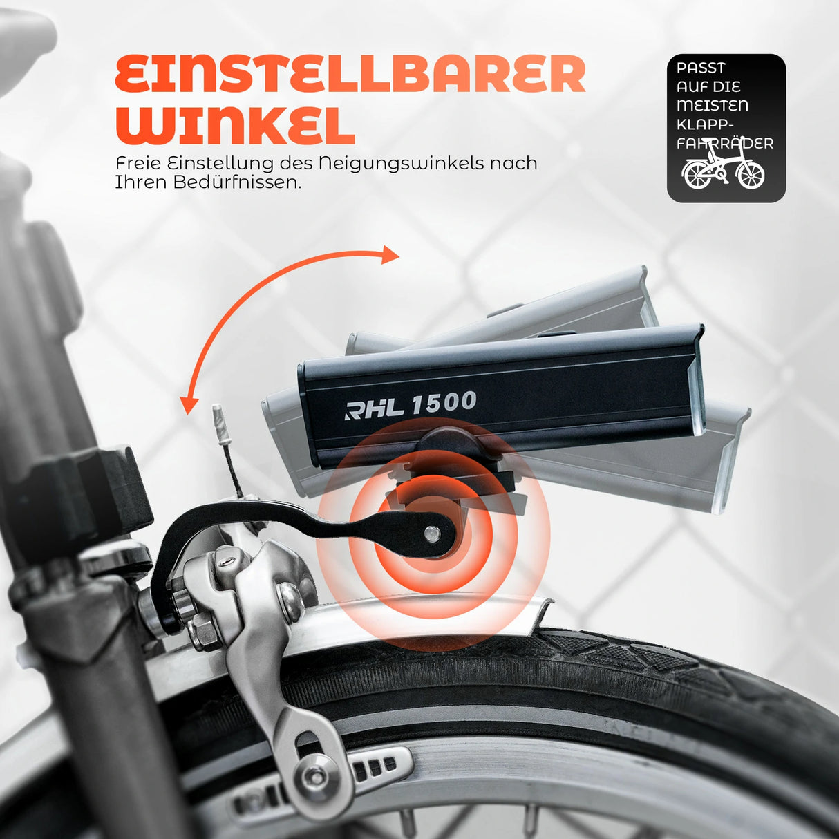 ROCKBROS Fahrradlicht‑Halterung für Vordergabel – Frontlicht‑Verlängerung für Falträder & Brompton