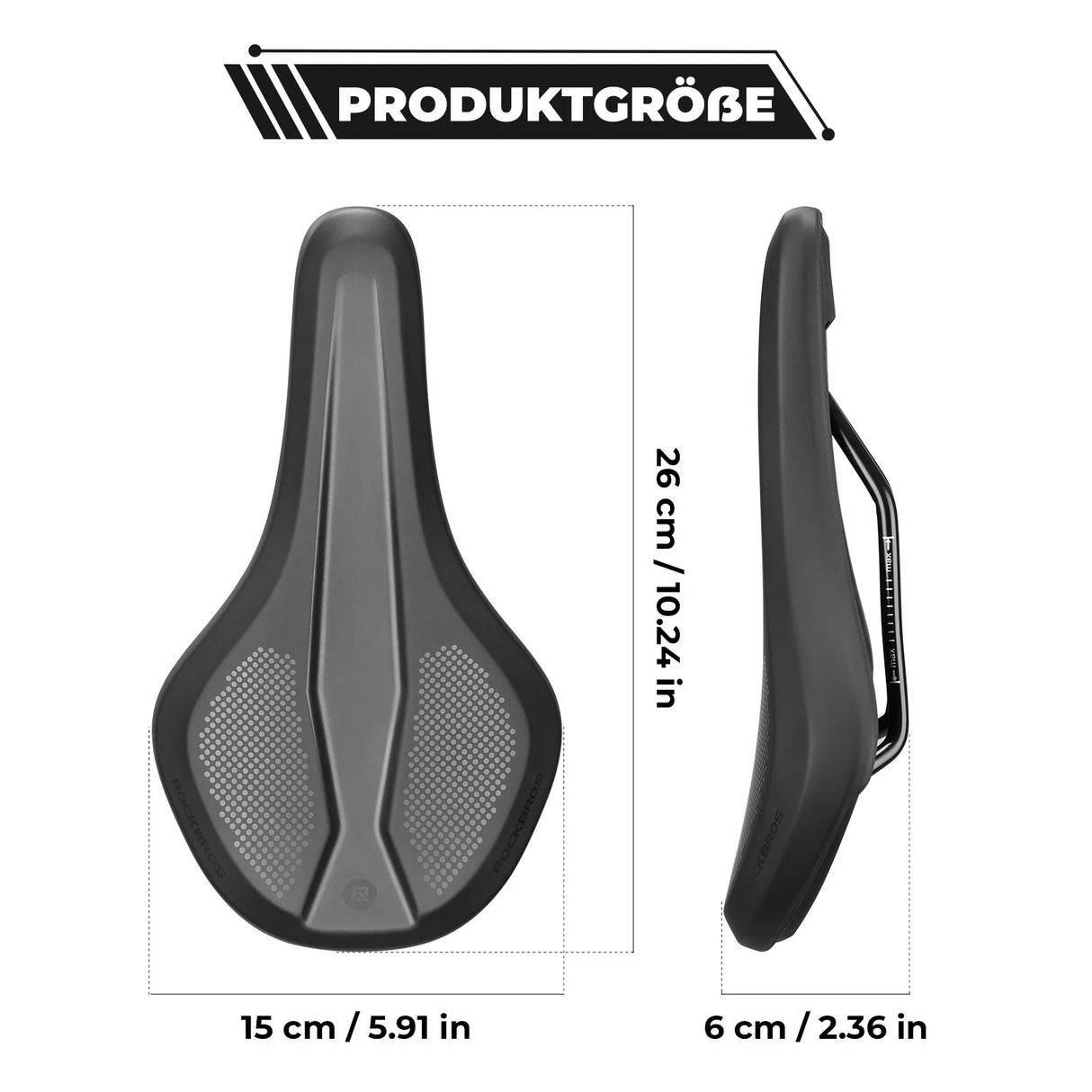 ROCKBROS Fahrradsattel – Für Herren & Damen, wasserdicht & bequem