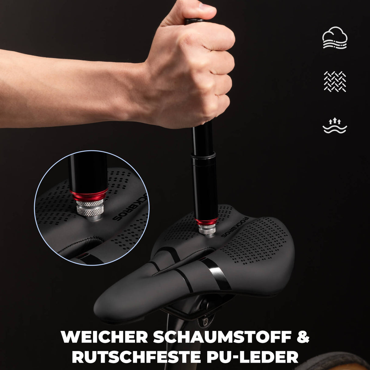 Fahrradsattel Bequem Memory Foam für Rennrad MTB