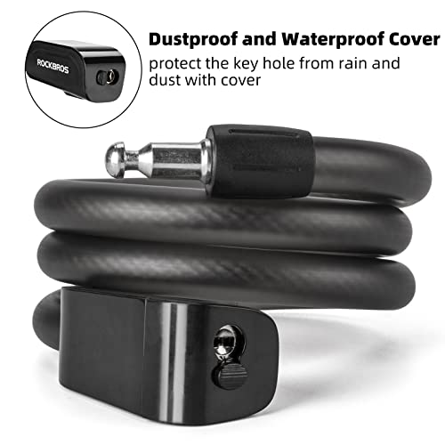 Fahrradschloss 110 cm/14,27 mm – Kabelschloss mit 2 Schlüsseln