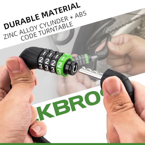 Fahrradschloss Zahlenschloss – Kabelschloss mit 4‑Stellen‑Code