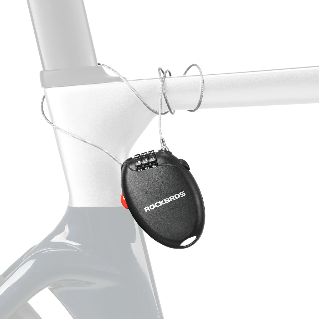 Fahrradschloss – 3‑stelliges Zahlenschloss mit 60 cm Stahlseil