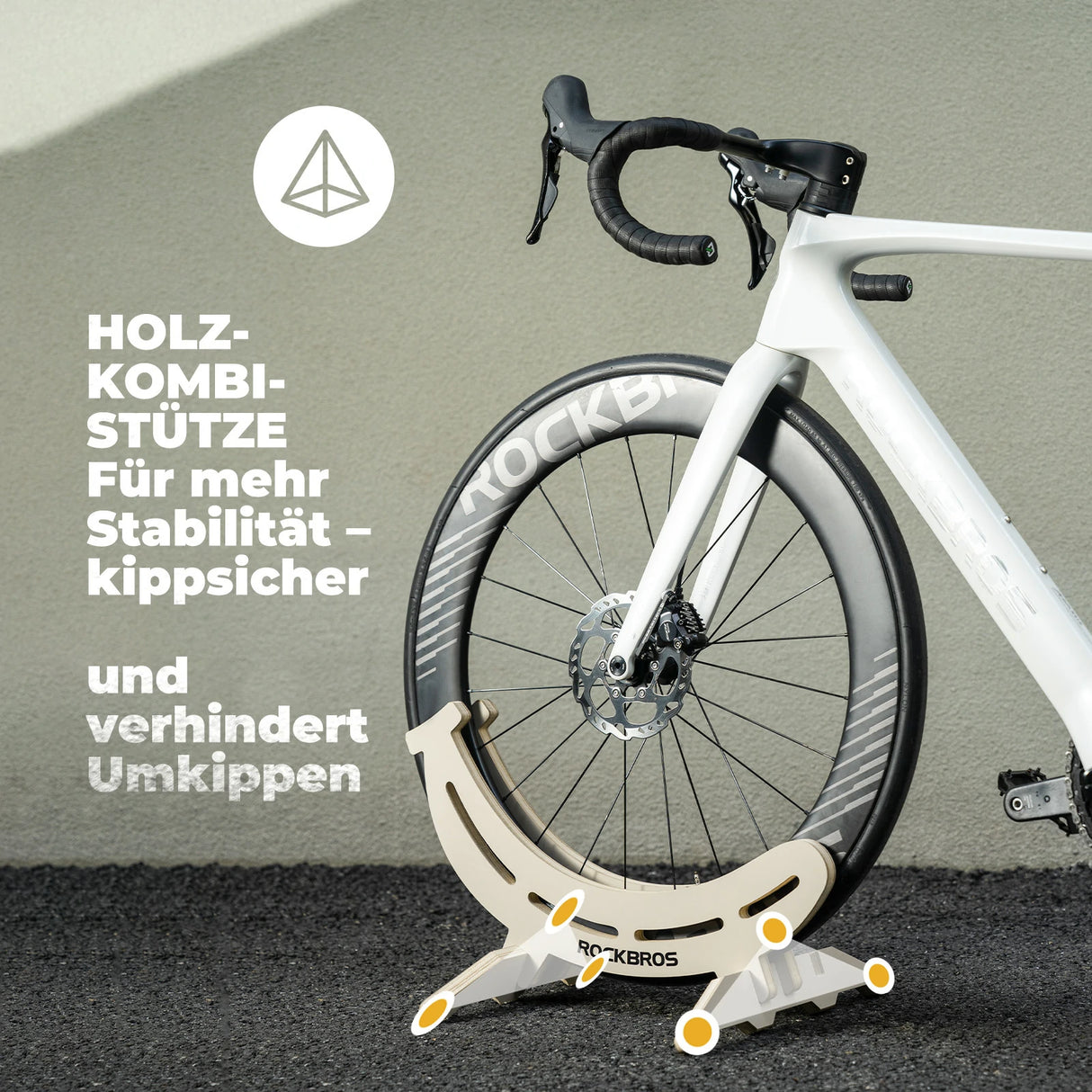 Fahrradständer, Verstellbarer Fahrrad Bodenständer Parkständer - ROCKBROS-EU