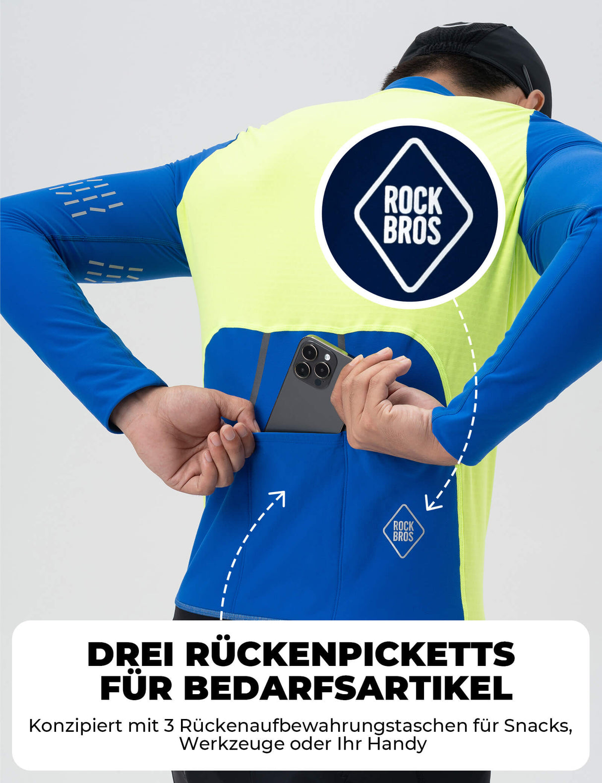 Fahrradtrikot Langarm Herren Winter – Warm, Atmungsaktiv & Reflektierend
