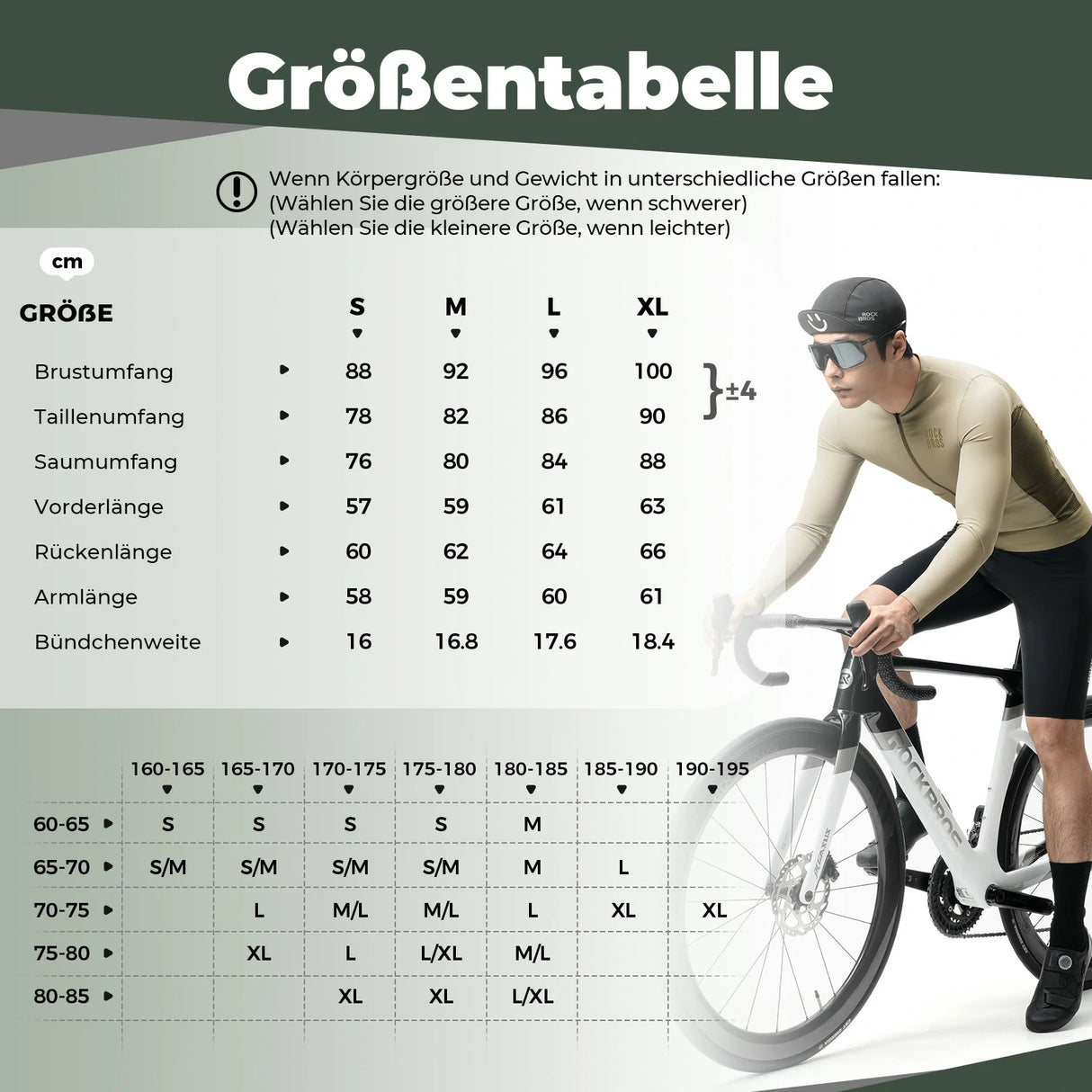 Herren Fahrradtrikot Langarm – Atmungsaktiv, schnelltrocknend & elastisch